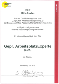 Zertifkat geprfter Arbeitsplatzexperte (EOA) 